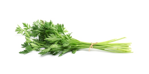 Photo of Bunch of fresh parsley isolated on white