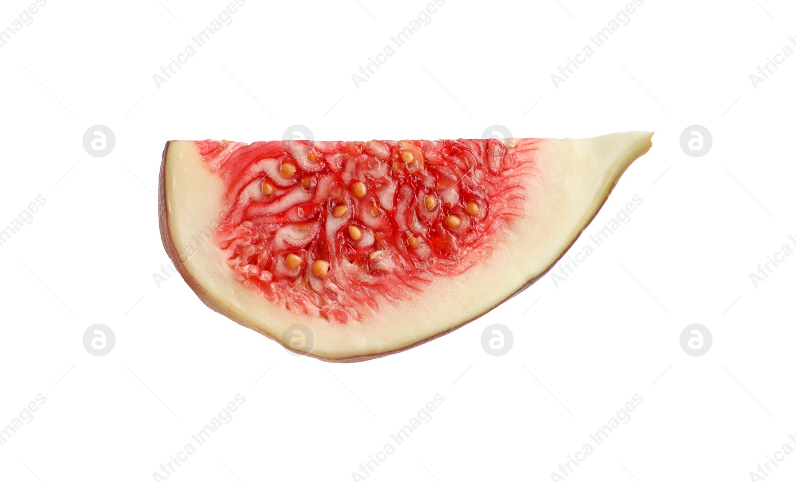 Photo of Piece of fresh fig isolated on white