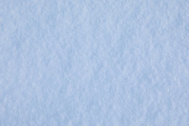 Beautiful white snow as background, closeup view