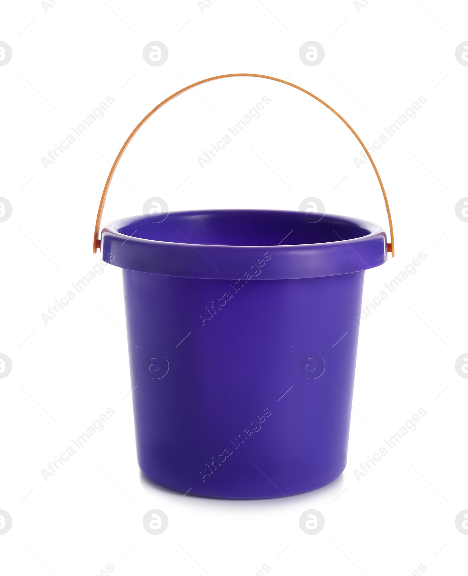 Photo of Toy bucket for sand on white background