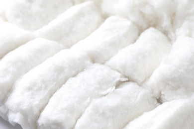 Closeup view of soft clean cotton wool