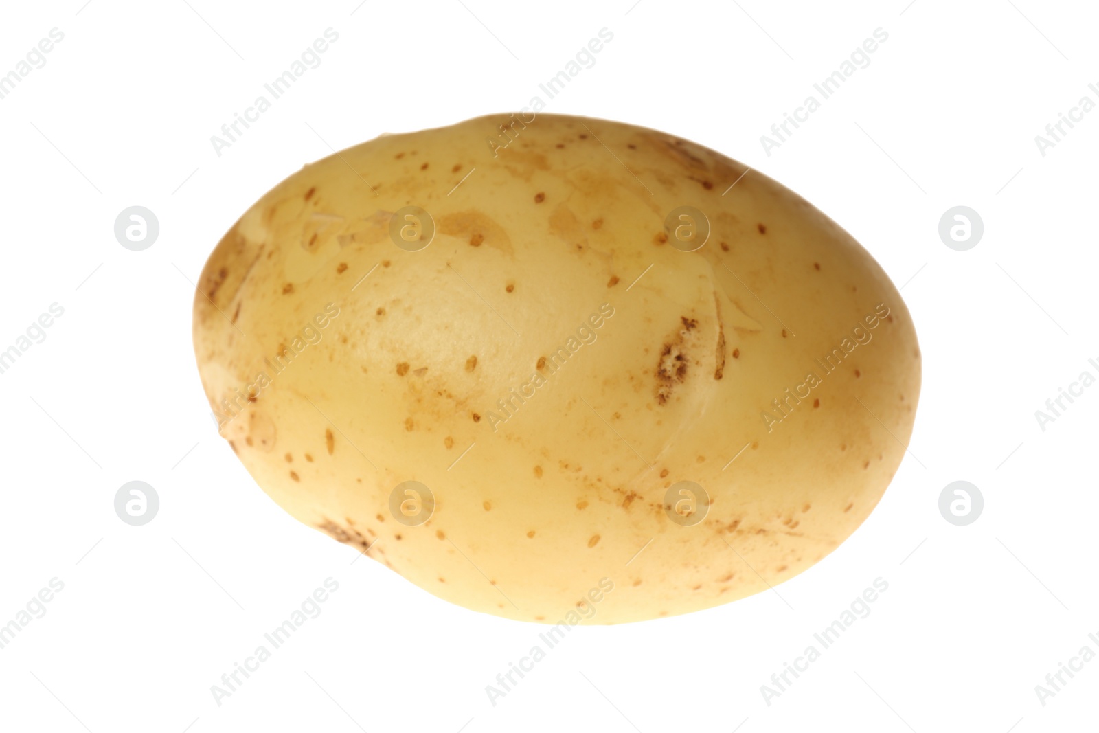 Photo of Fresh raw organic potato isolated on white