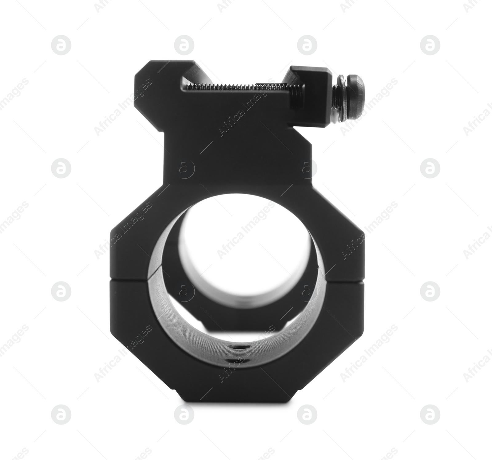 Photo of Quick disconnect sniper cantilever scope mount isolated on white