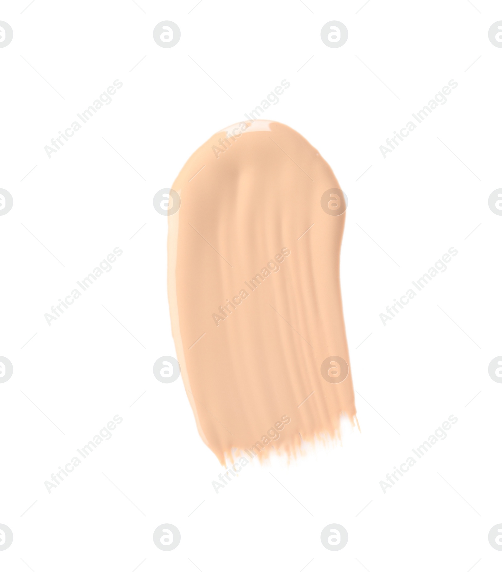 Photo of Sample of liquid foundation foundation on white background, top view