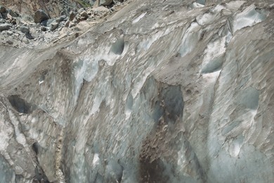 Photo of Texture of beautiful rocky cliff as background