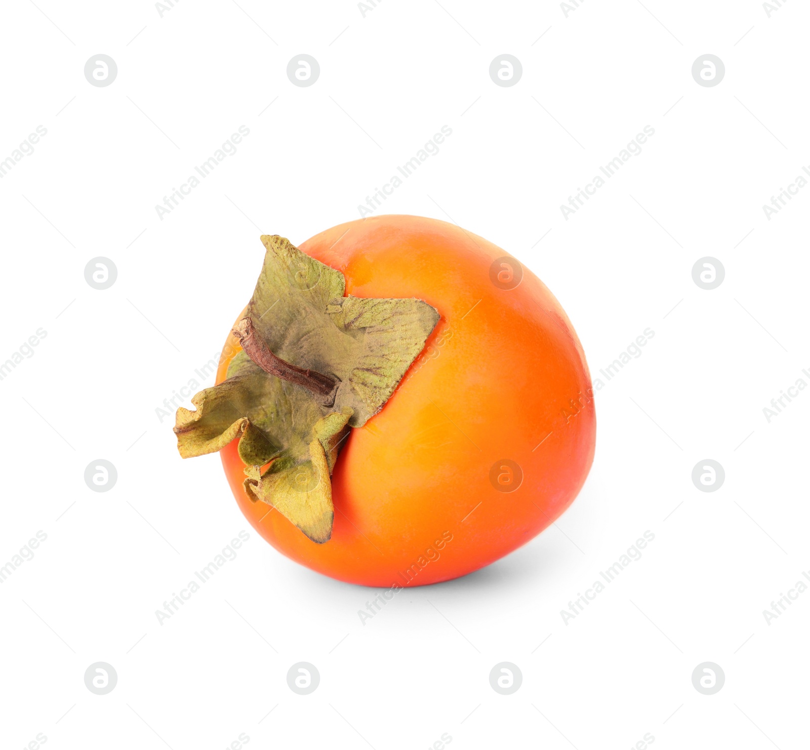 Photo of Delicious ripe juicy persimmon isolated on white