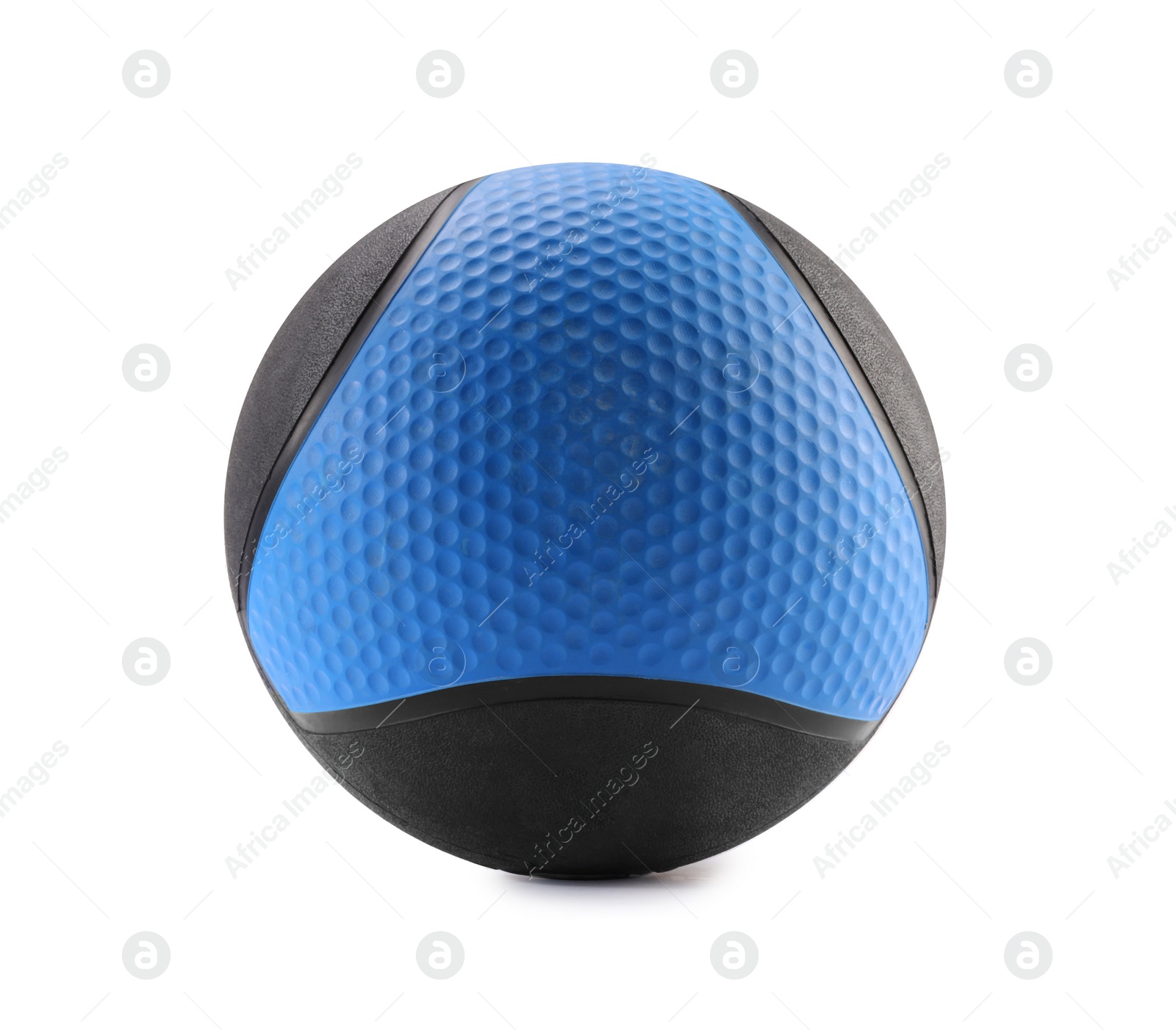 Photo of One rubber ball isolated on white. Sport equipment