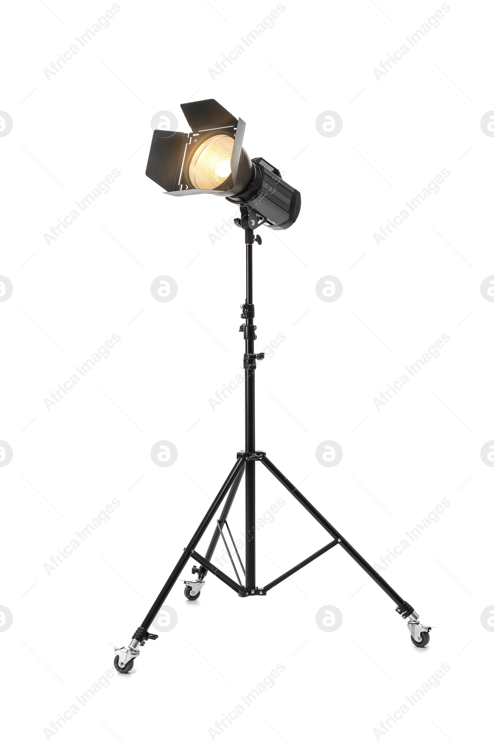 Photo of Studio lighting on white background. Food photography