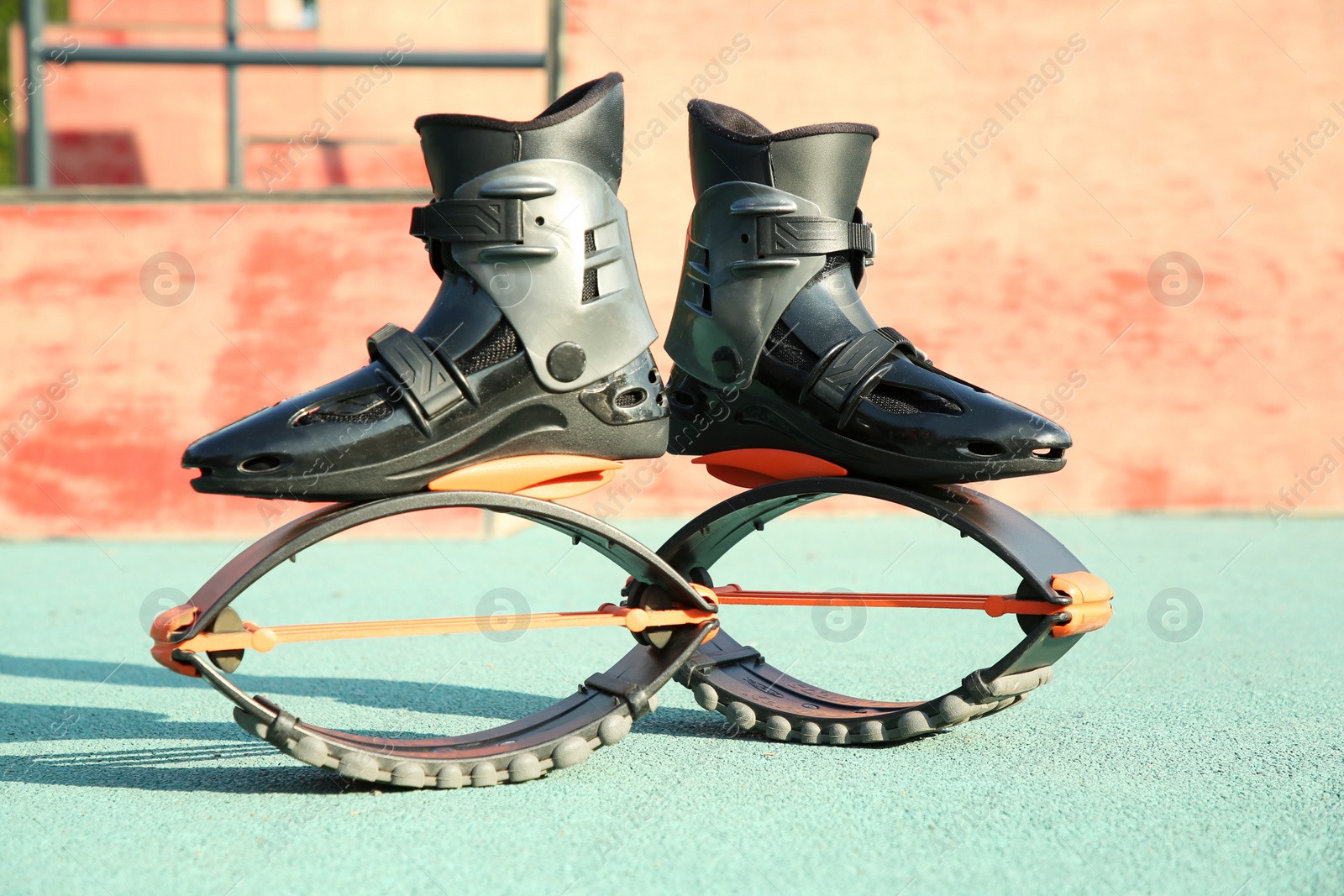 Photo of Stylish kangoo jumping boots in workout park