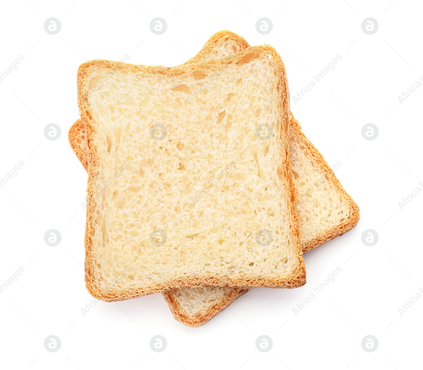 Photo of Sliced toast bread on white background