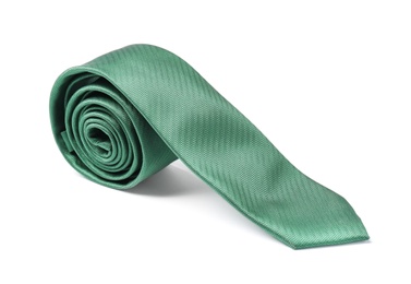 Stylish color male necktie isolated on white