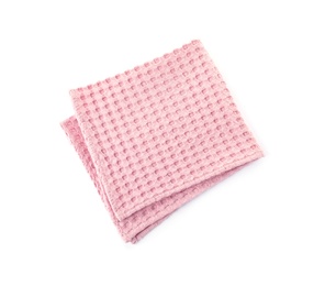 Photo of Waffle napkin for table setting on white background