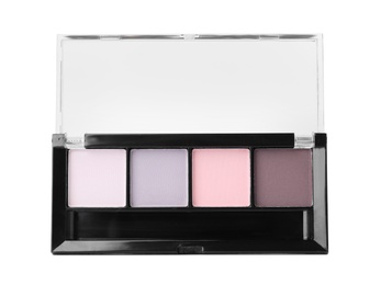 Eye shadow palette isolated on white. Makeup product