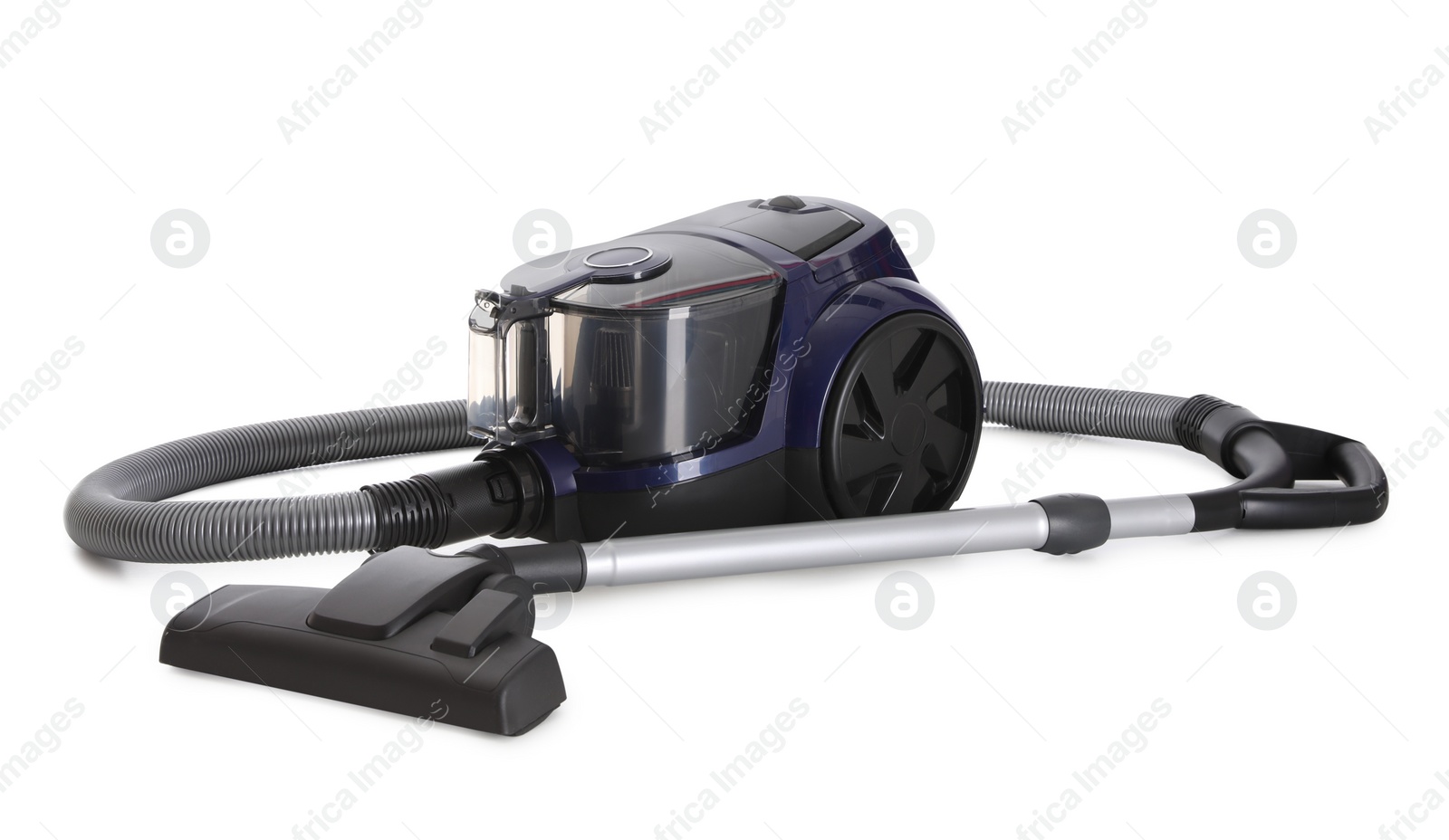 Photo of Modern new vacuum cleaner on white background