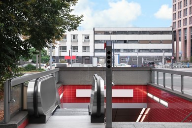 Beautiful view of modern buildings and underpass in city