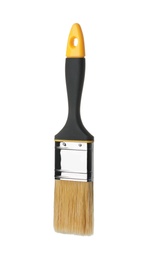 New paint brush on white background. Decorating tool