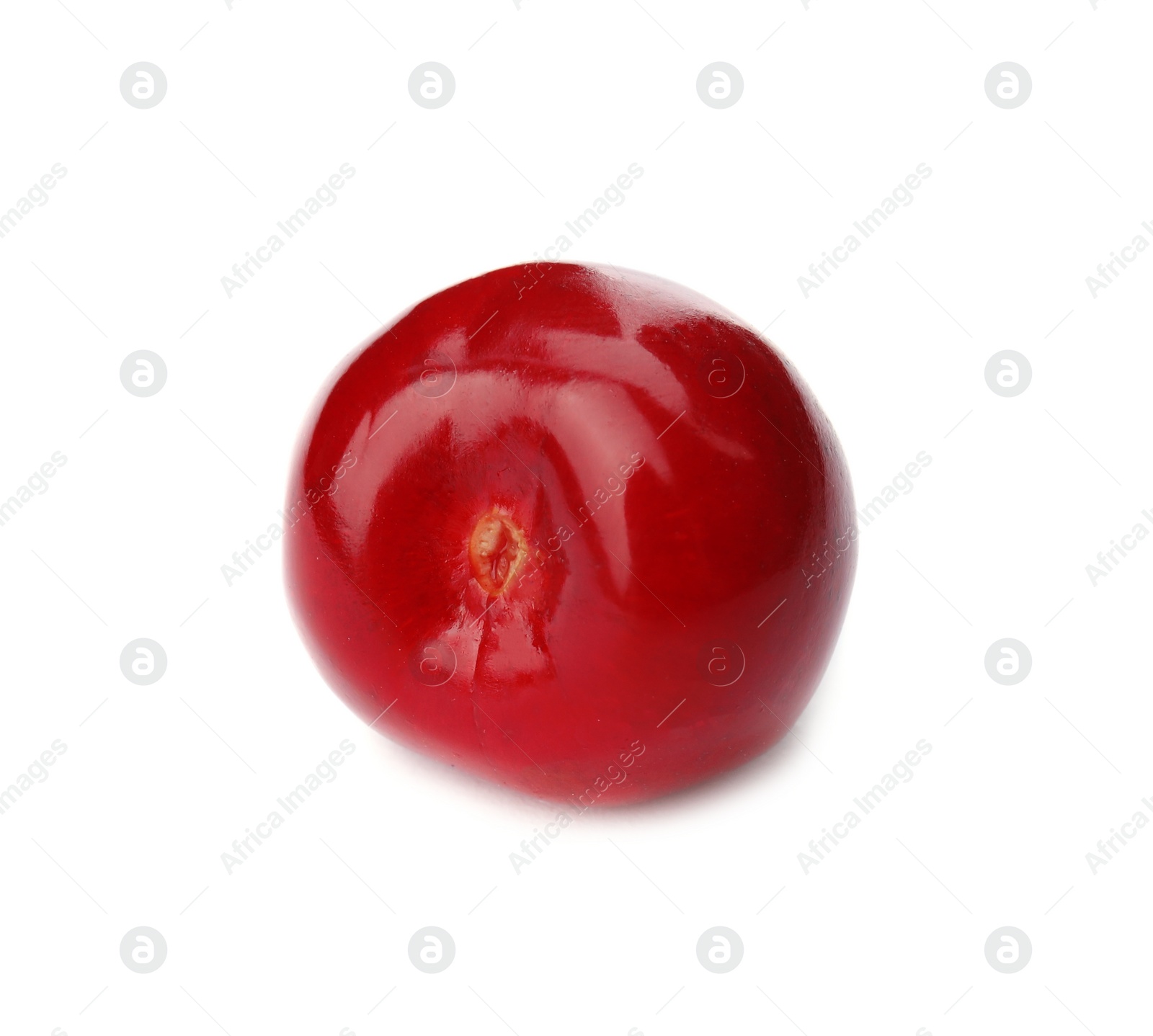 Photo of Sweet red cherry on white background