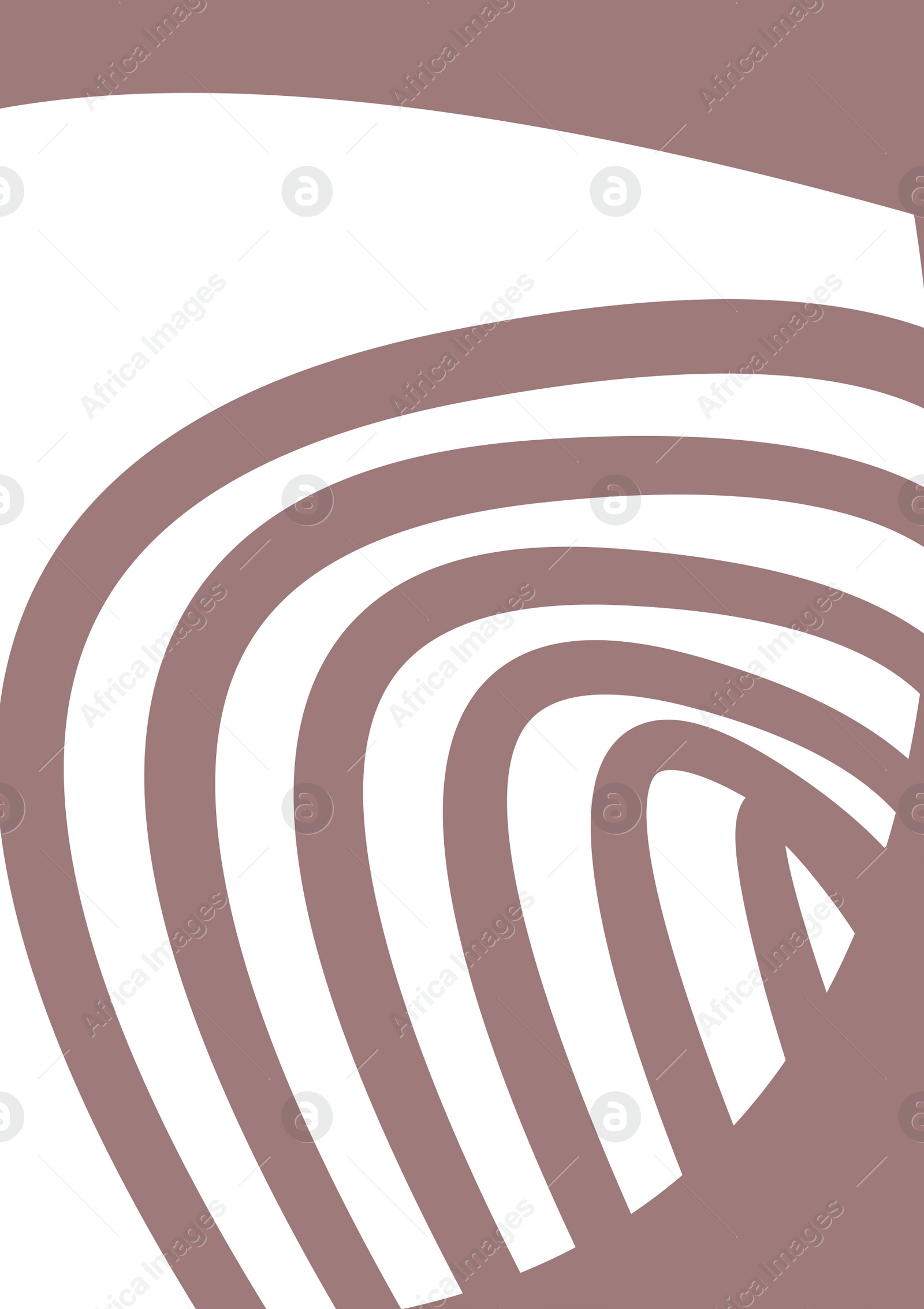 Illustration of Beautiful image with curly lines and abstract shape in shade of brown color