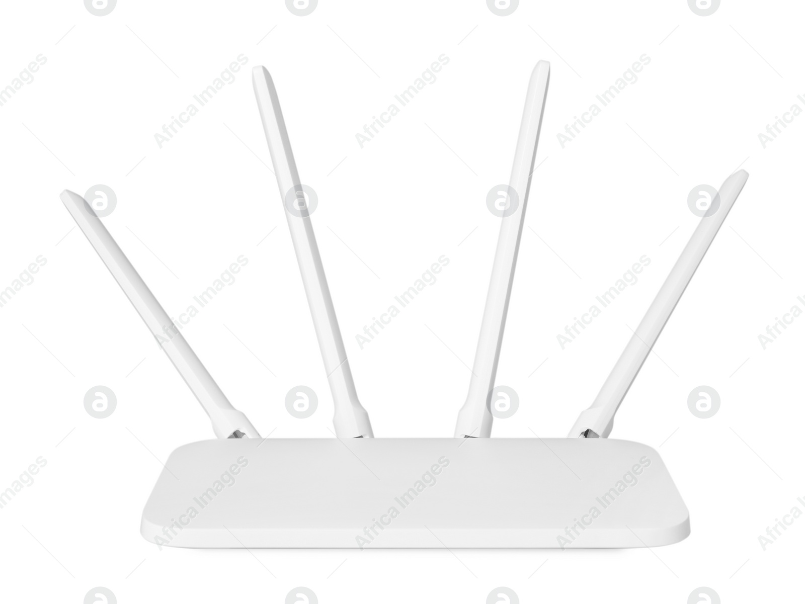 Photo of New modern Wi-Fi router isolated on white