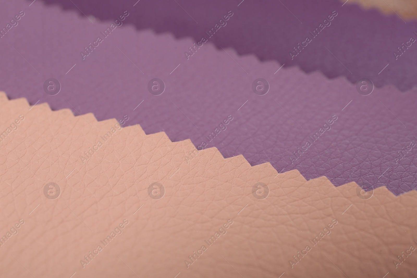 Photo of Different colorful types of leather as background, closeup view