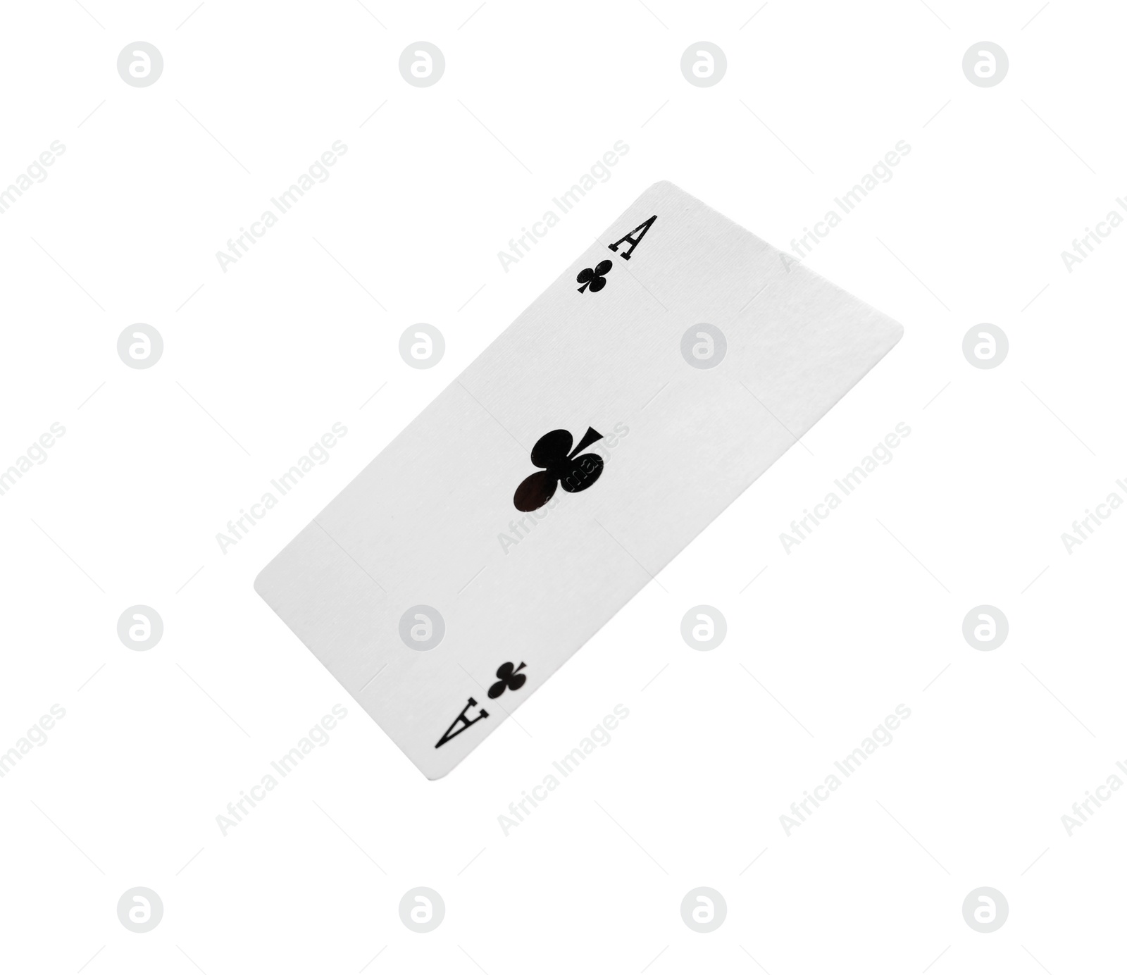 Photo of Playing card isolated on white. Poker game