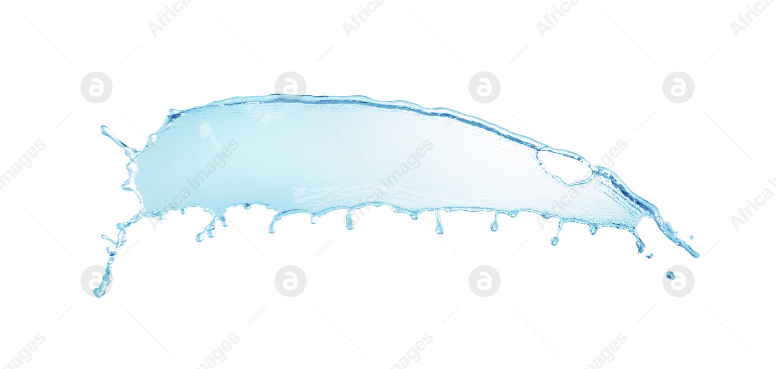 Photo of Splash of clear water isolated on white