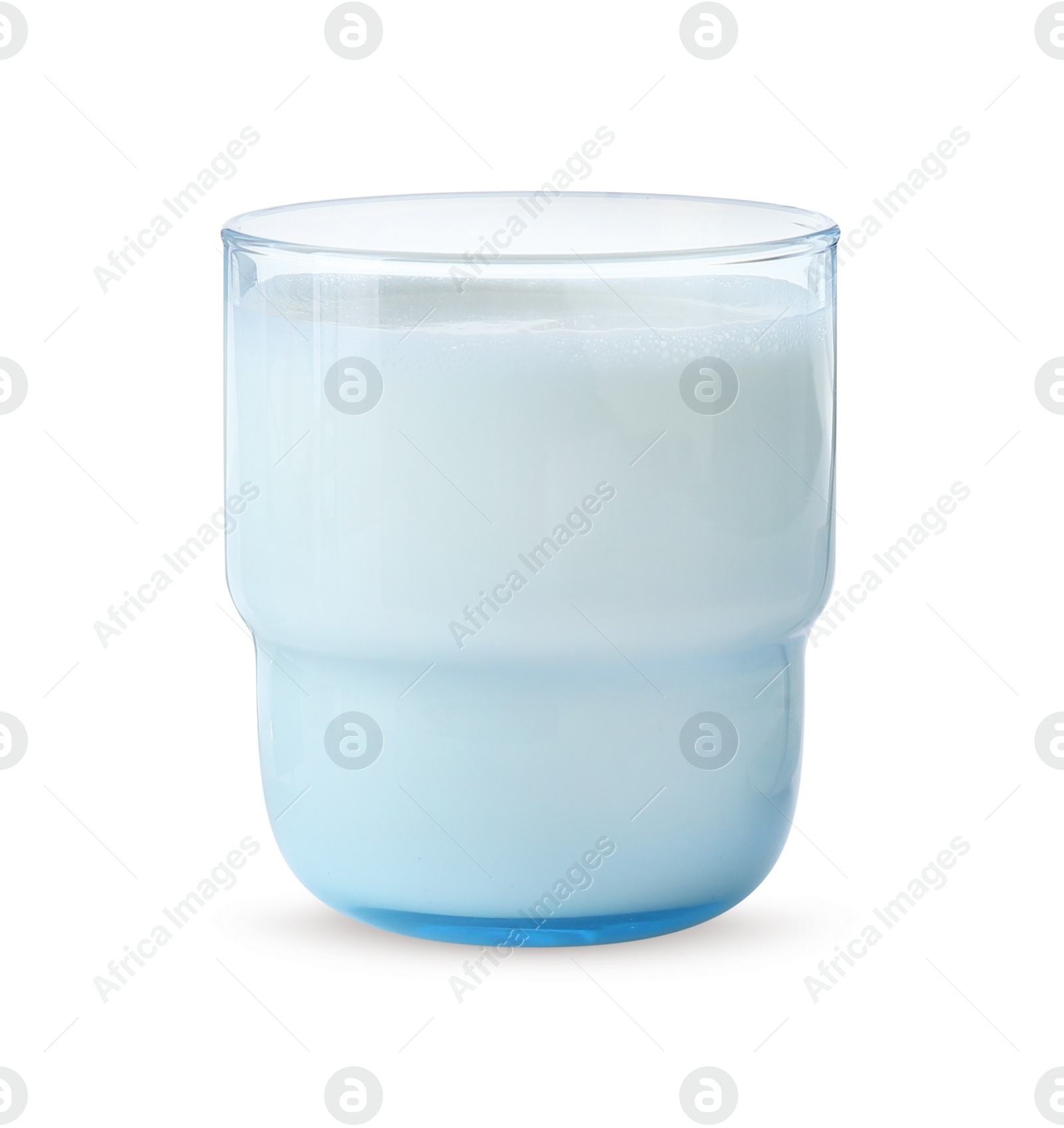 Photo of Glass of fresh milk isolated on white