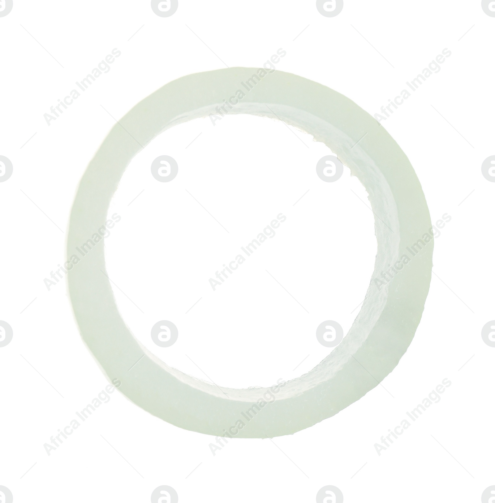 Photo of Ring of ripe onion isolated on white