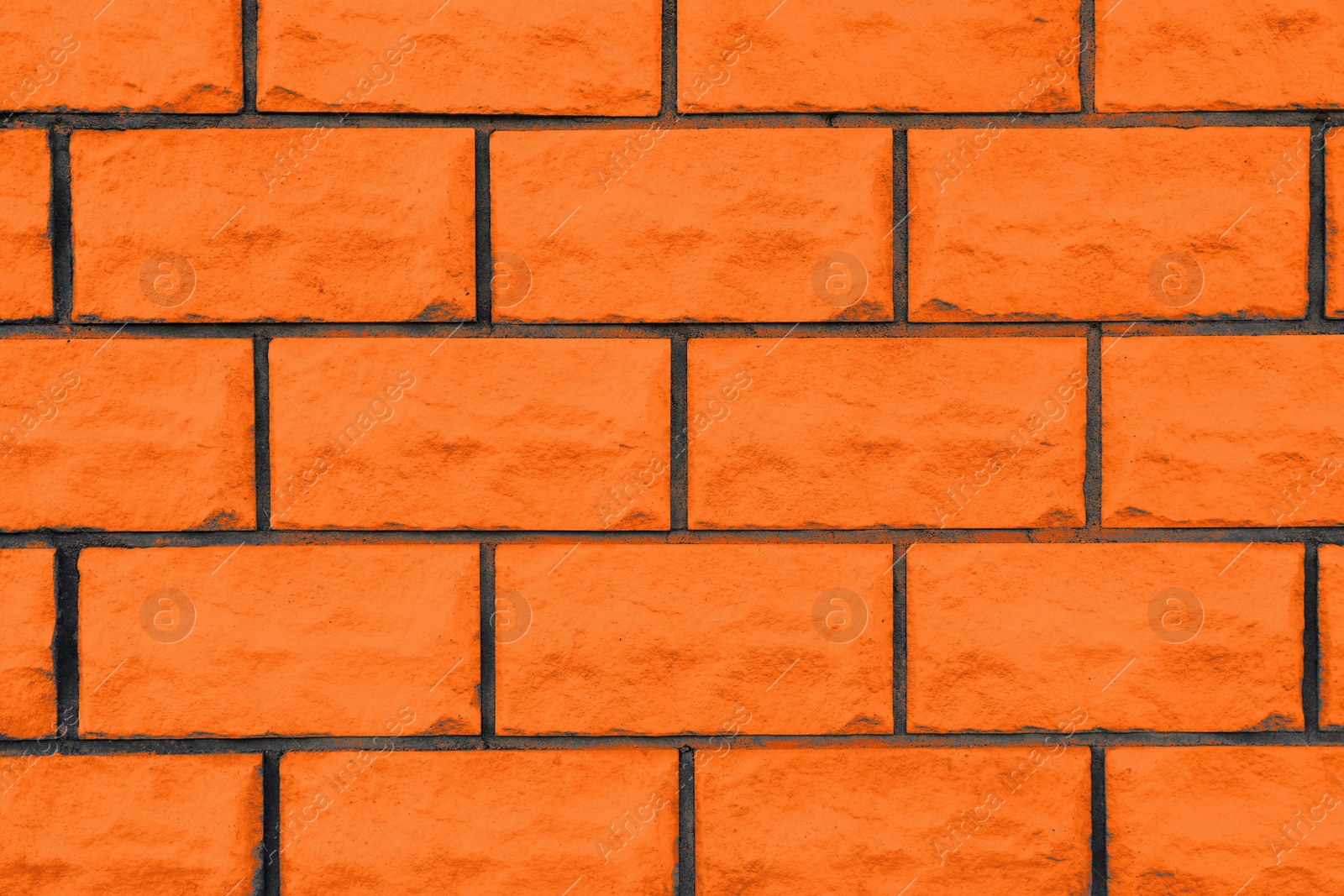 Image of Texture of orange brick wall as background