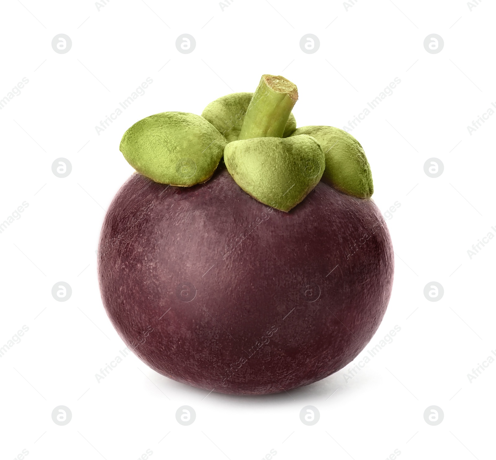 Photo of Delicious ripe mangosteen fruit isolated on white