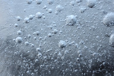 Photo of Texture of ice as background, macro view