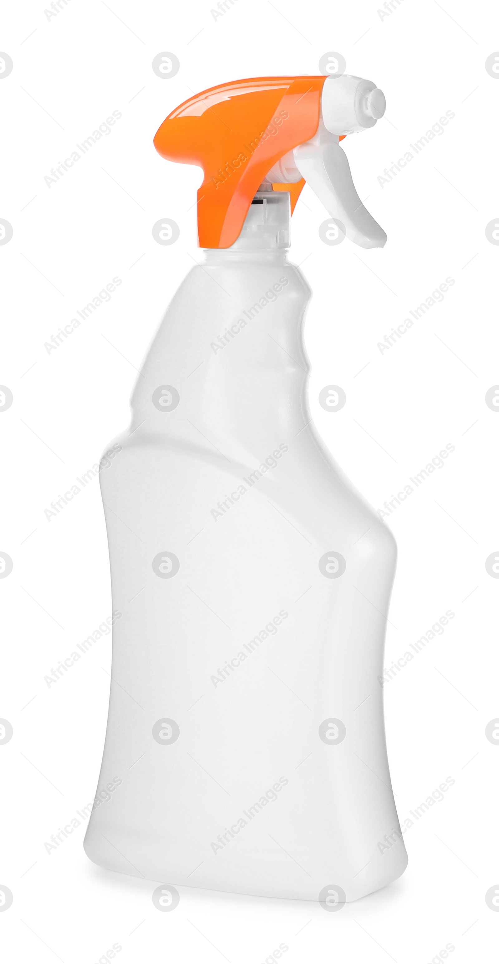 Photo of Spray bottle of cleaning product isolated on white