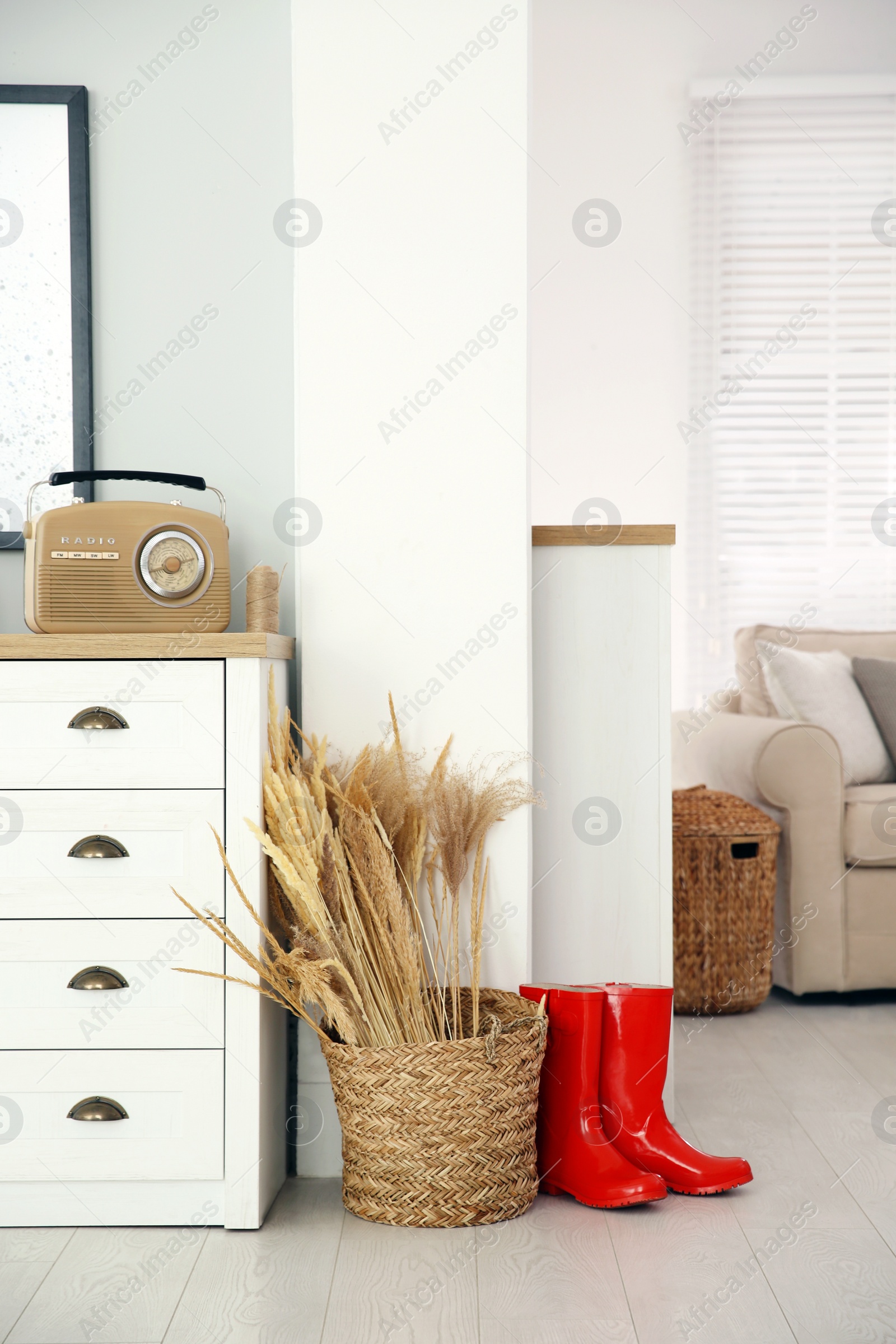 Photo of Cozy living room interior inspired by autumn colors