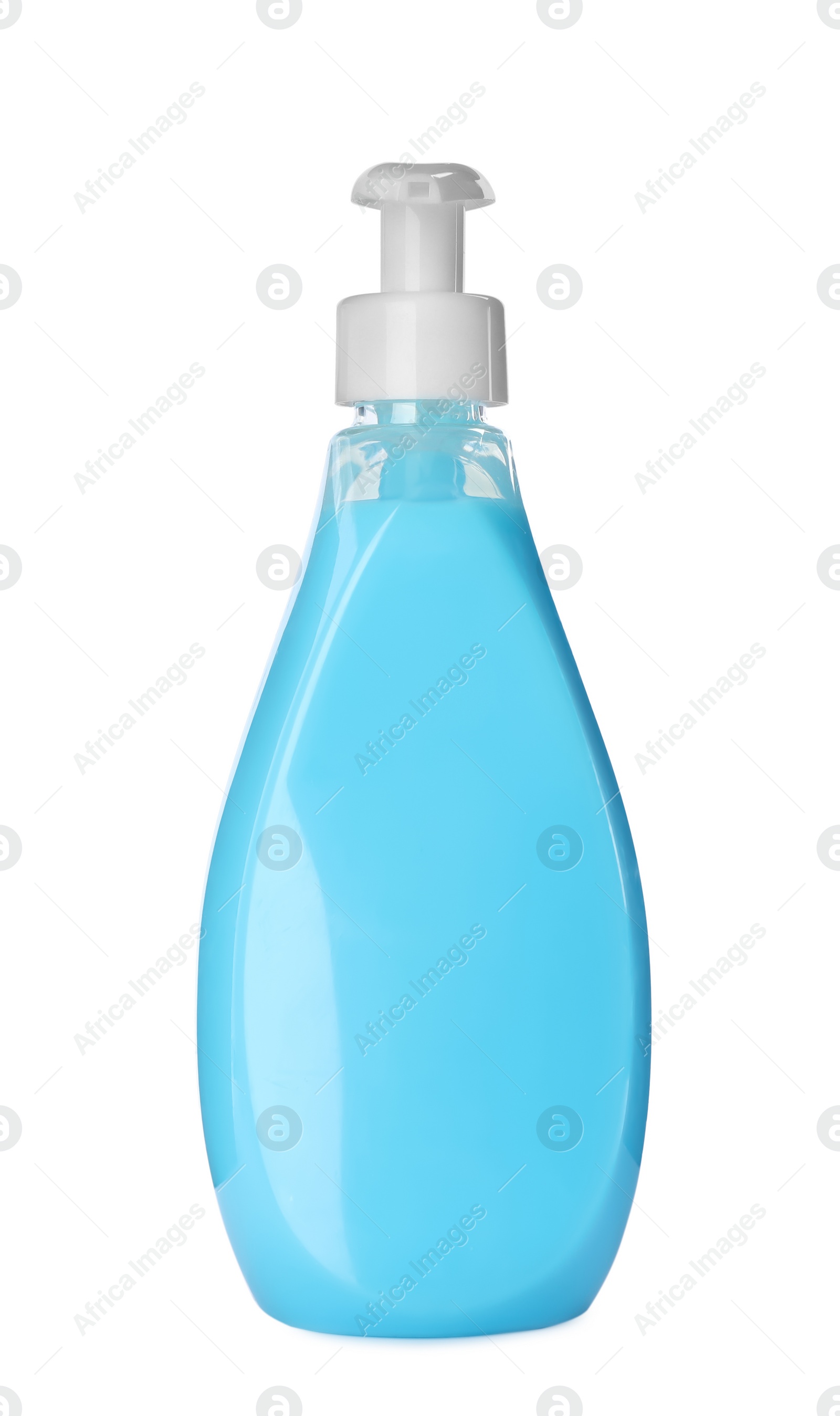 Photo of Bottle of liquid soap isolated on white