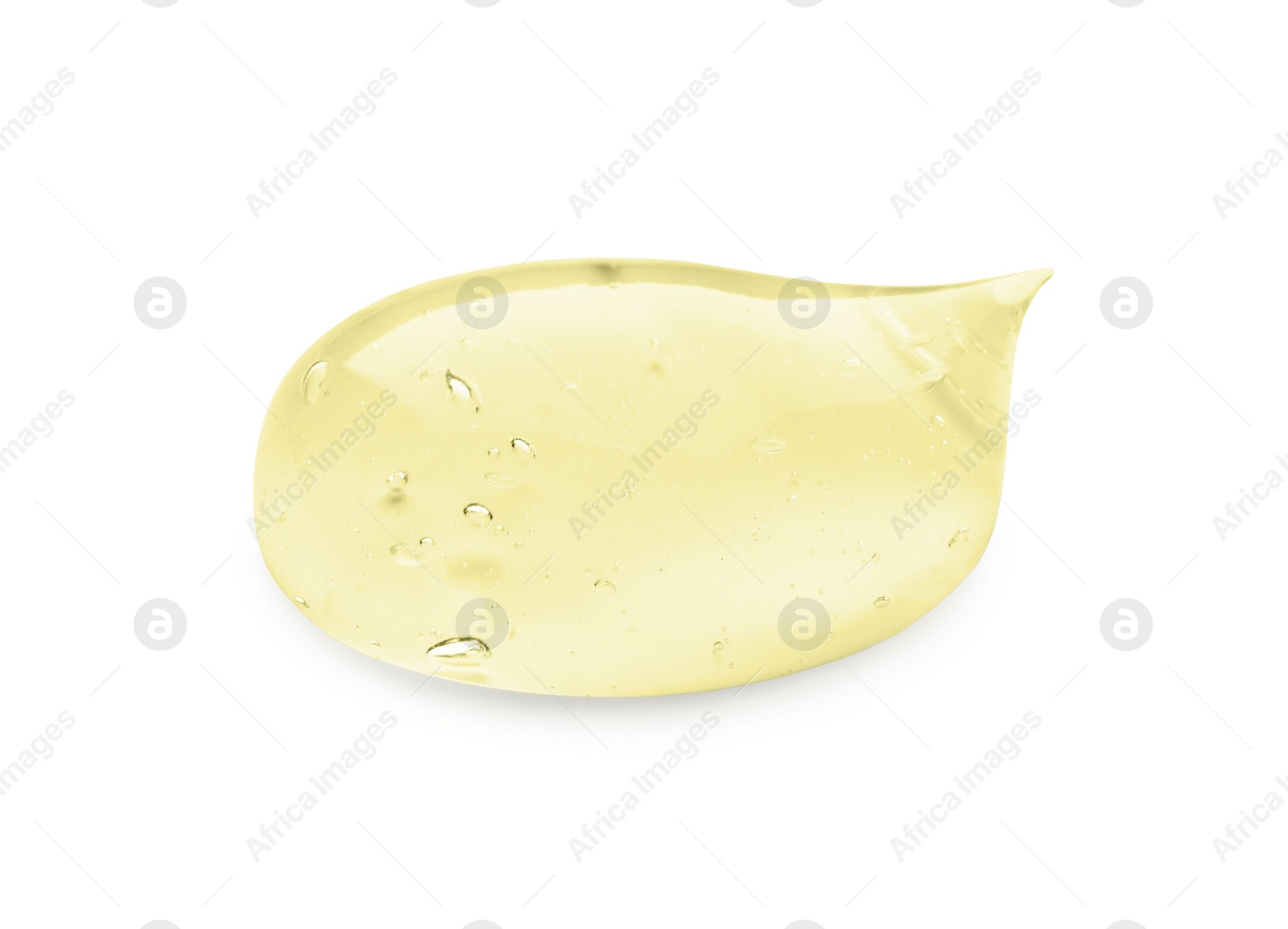 Image of Sample of cosmetic gel isolated on white