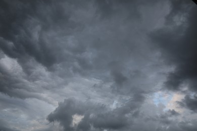 Picturesque view of sky with heavy rainy clouds