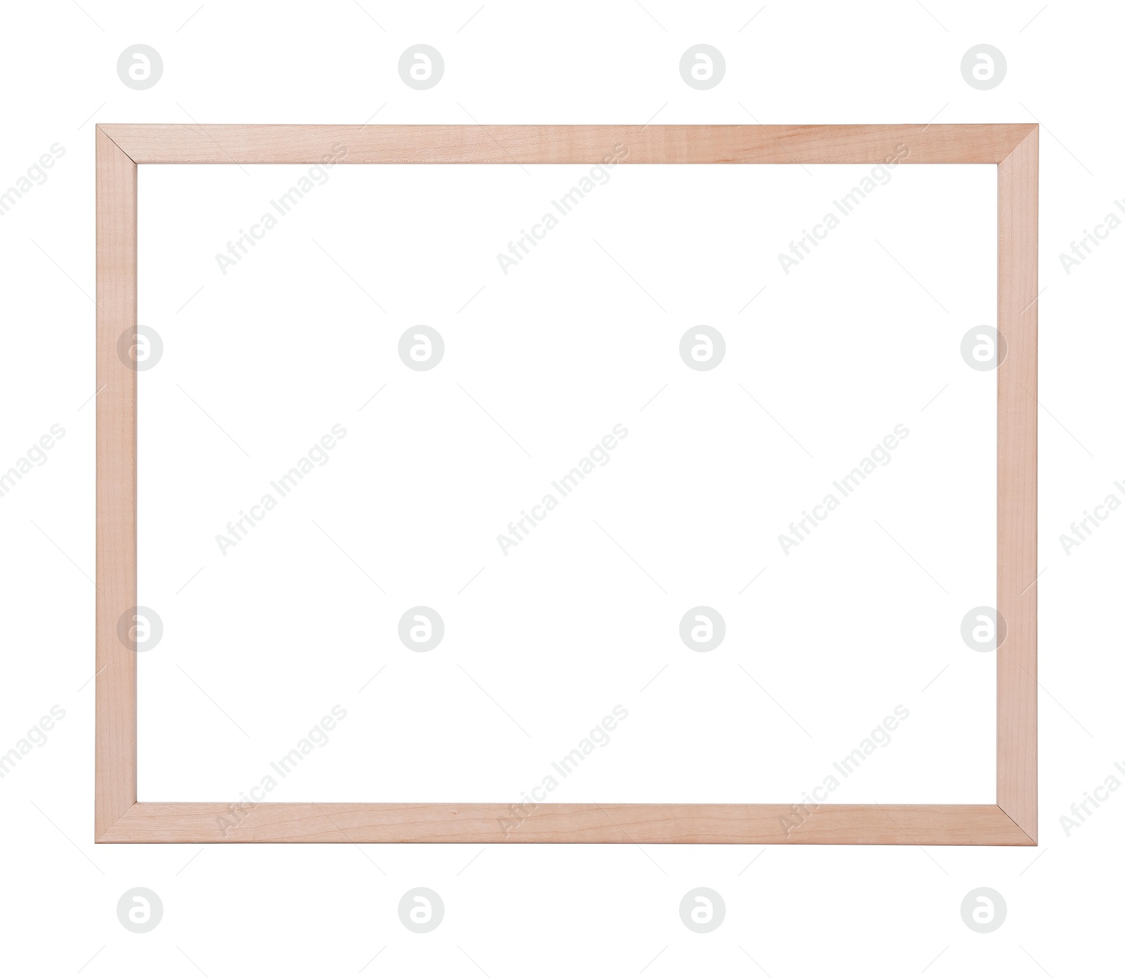 Image of Wooden frame isolated on white. For mirror, photo, picture, painting and others