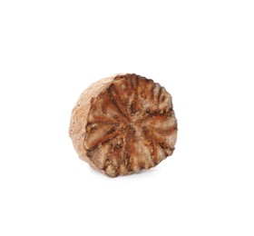 Photo of Piece of nutmeg seed isolated on white