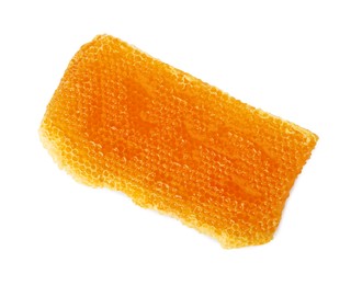 Natural honeycomb with tasty honey isolated on white