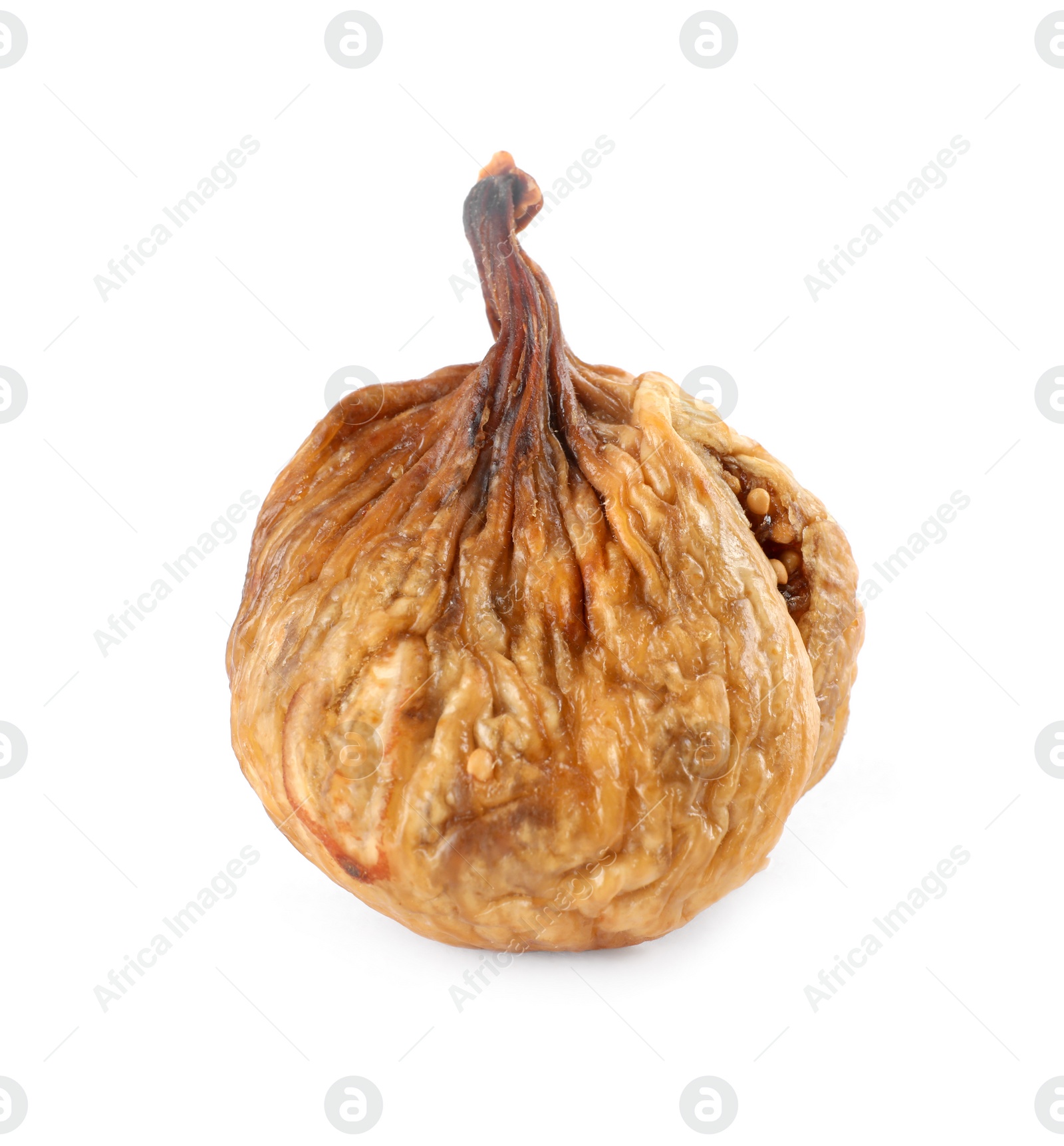 Photo of Tasty dried fig fruit on white background