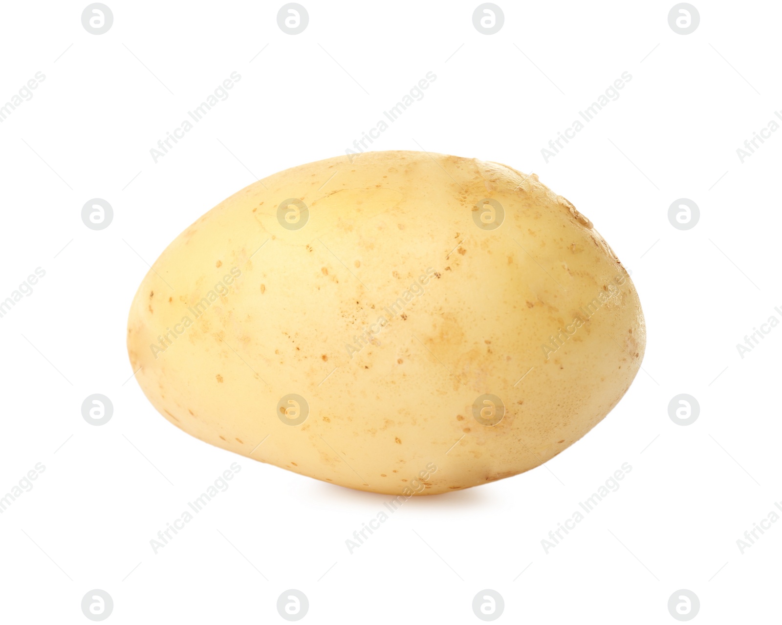 Photo of Fresh raw organic potato isolated on white