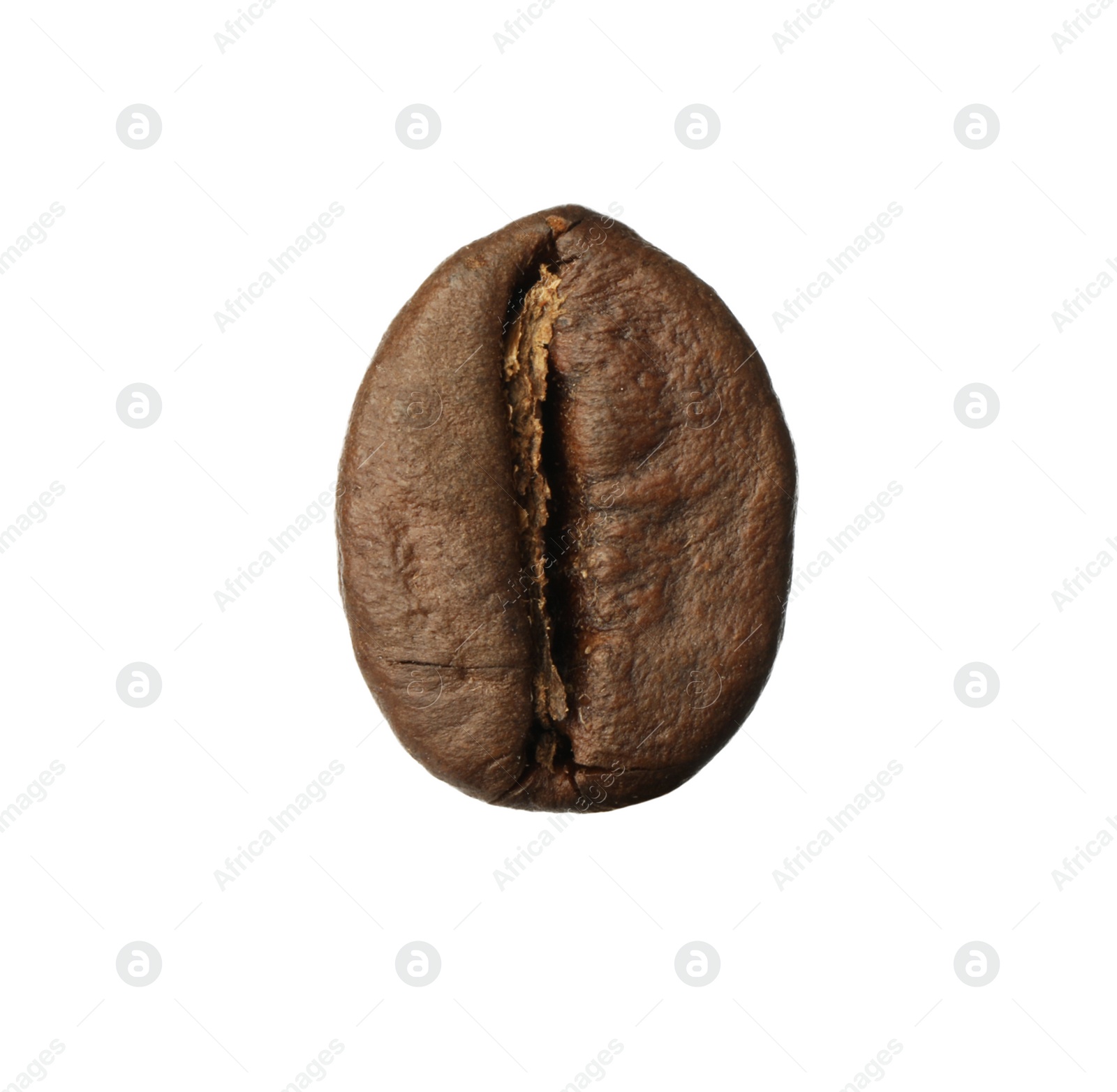 Photo of Brown roasted coffee bean isolated on white