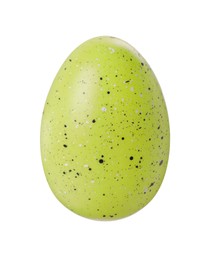 One painted Easter egg isolated on white