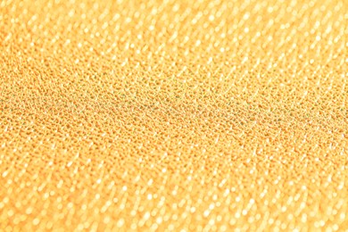 Photo of Beautiful golden texture surface as background, closeup