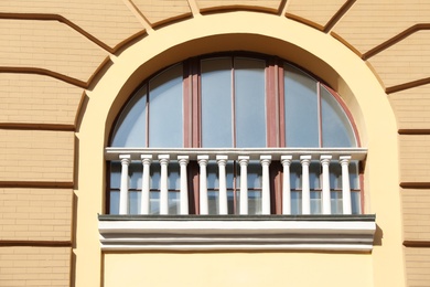 Wall of building with large stylish window