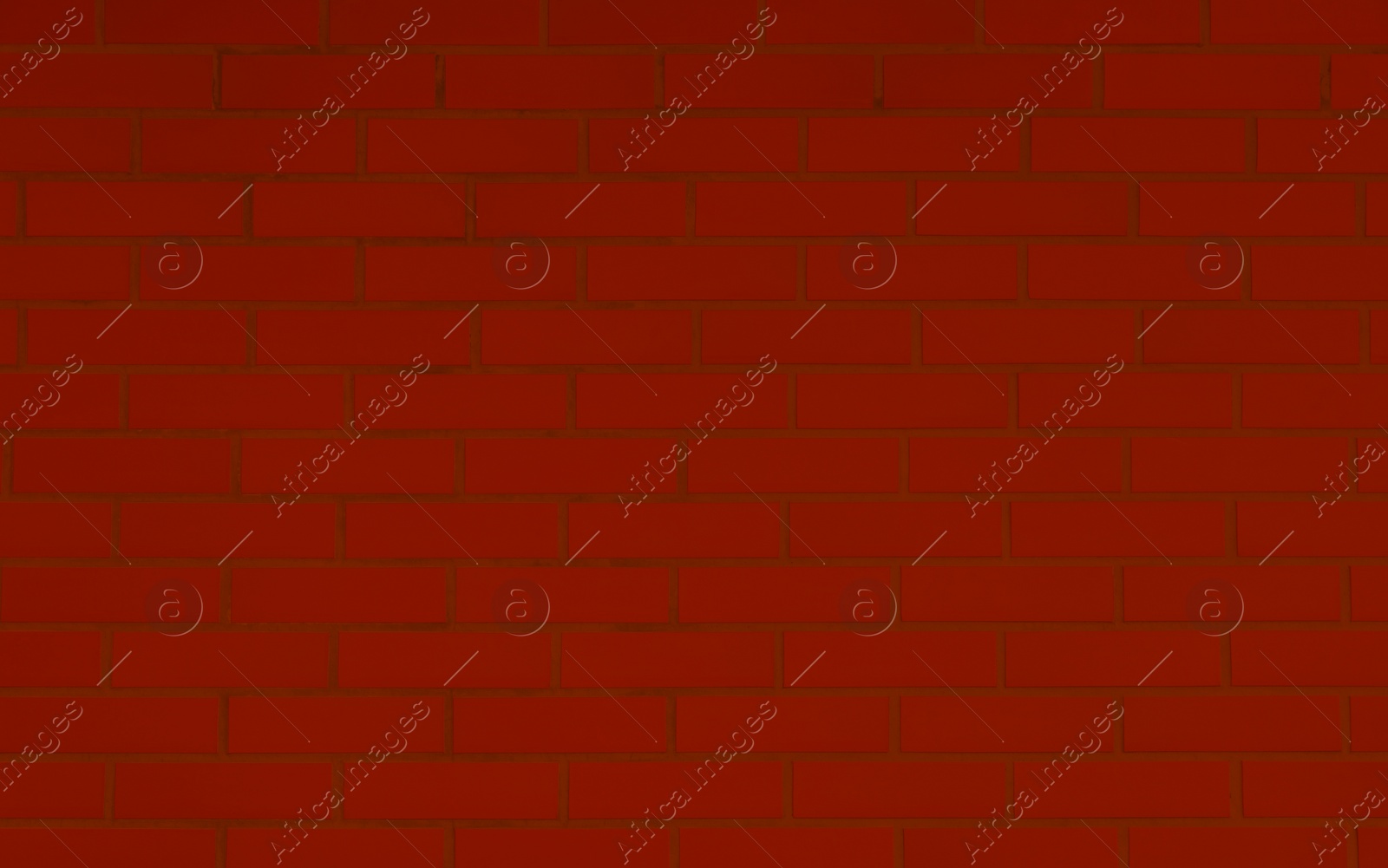 Image of Texture of red color brick wall as background