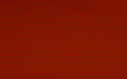 Image of Texture of red color brick wall as background