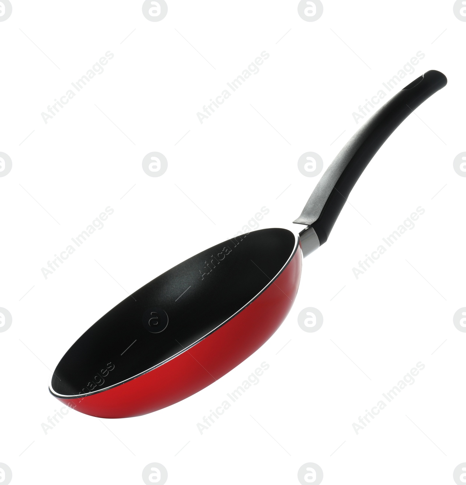 Photo of Clean nonstick frying pan isolated on white