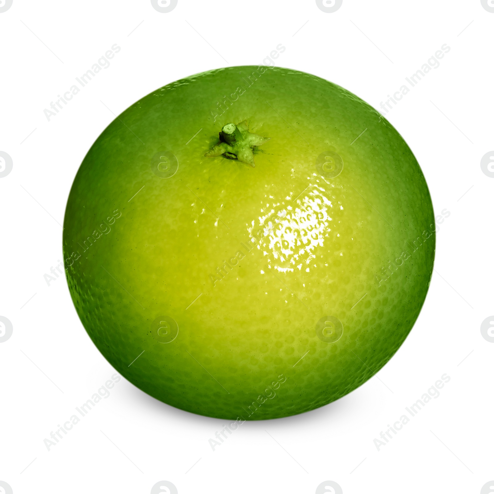 Image of Fresh ripe green tangerine isolated on white