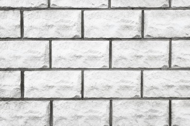 Texture of white brick wall as background